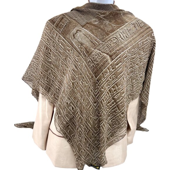 McDavid Sheer   Rayon Scarf X-Large 51"x51"  Egyptian /Tomb   Brown   Olive  (26 - Picture 7 of 14